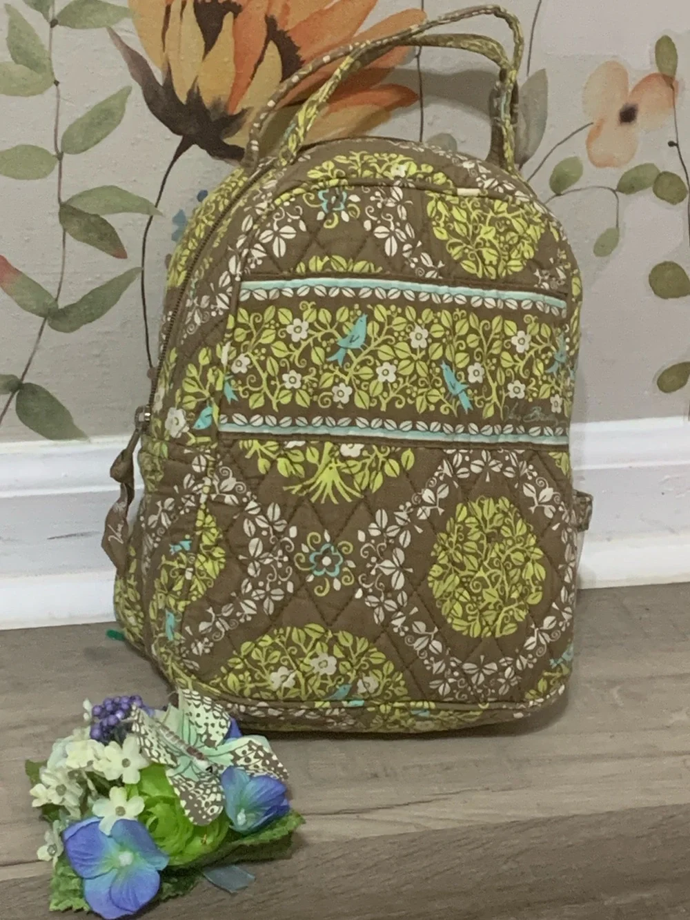 💎 Vera Bradley Sittin In A Tree Let’s Do Lunch Lunchbox Quilted Floral Print